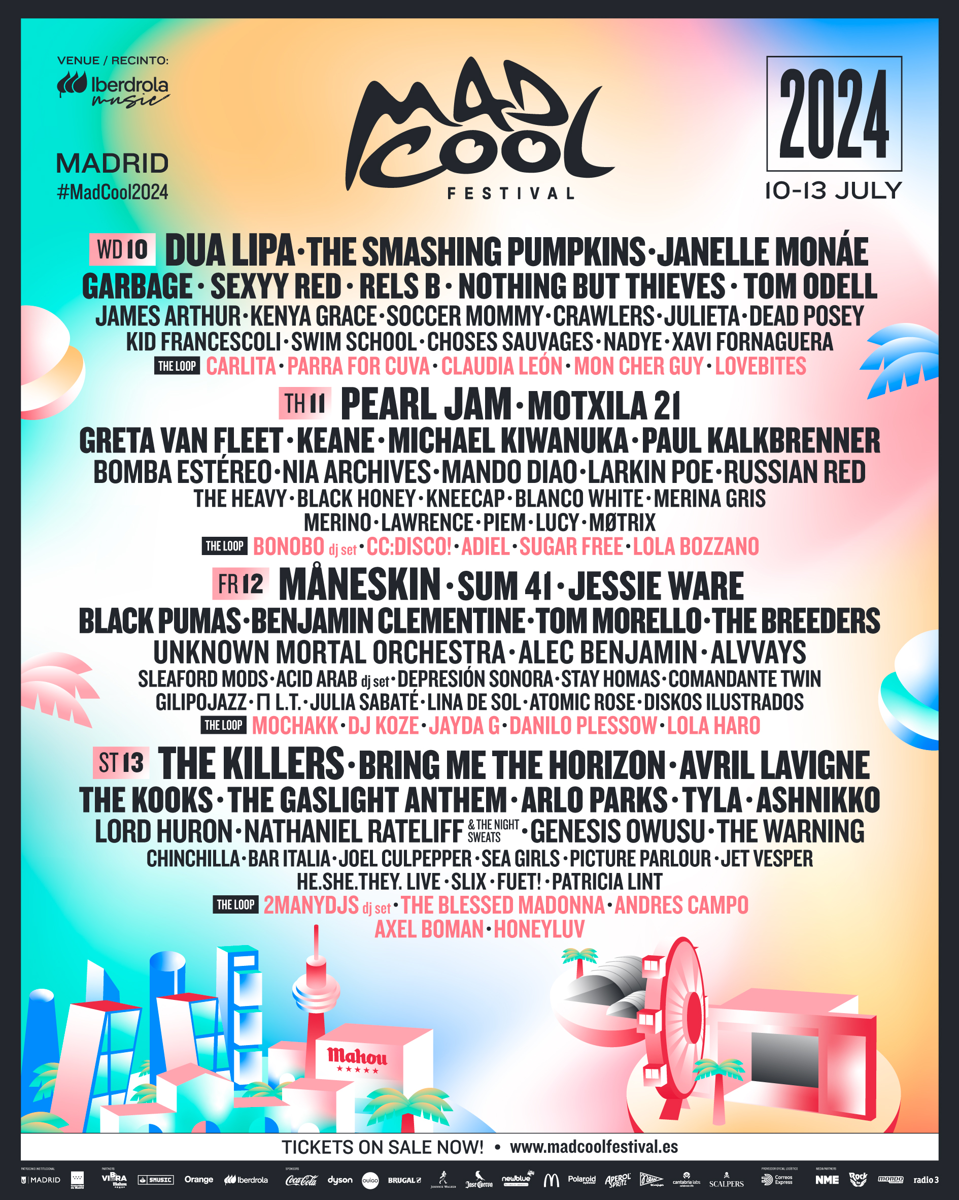 mad cool festival 2024 lineup